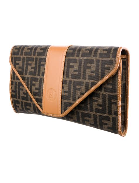 fendi ff envelope clutch bag